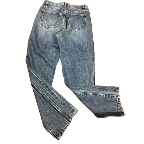 CARMAR Los Angeles Ursula Two-Toned High Waist Straight Leg Jeans size 28 - Picture 4 of 11